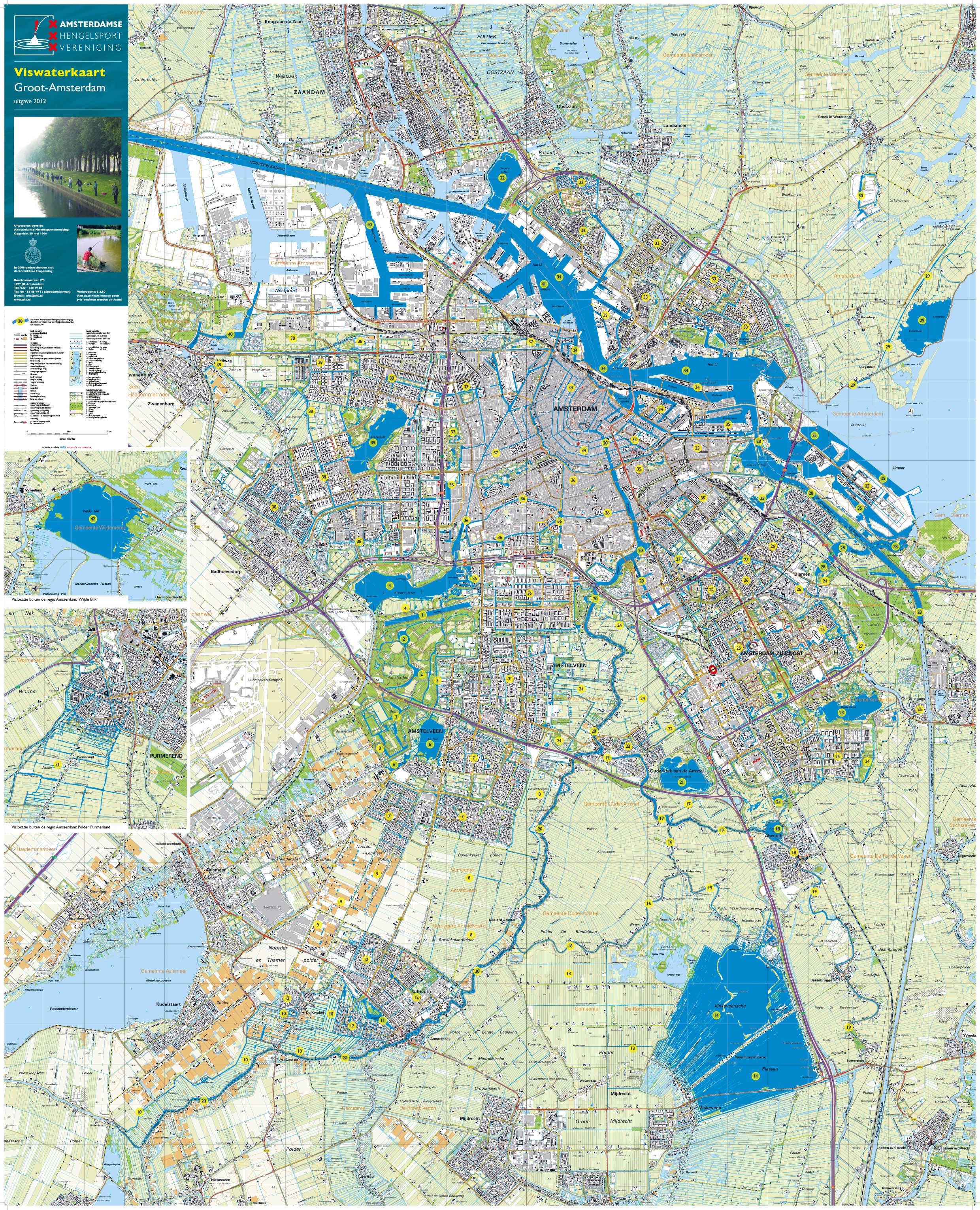 Viswaterkaart Amsterdam